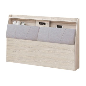 文創集 得卡利6尺雙人加大耐刮皮革床頭箱(不含床底＋不含床墊)-182x24x103cm免組