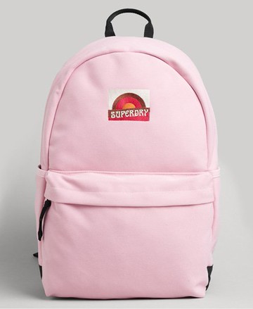 Superdry Women's Women's Classic Rainbow Patch Montana Rucksack, Pink Size: 1SIZE