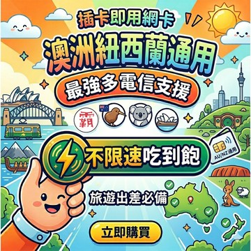【澳紐 5G 吃到飽 網卡】 吃到飽 5G高速 隨插即用 澳洲sim卡 澳洲 澳洲上網卡 每日1GB2GB【電話卡霸王】