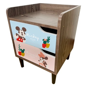 收納王妃 - 迪士尼 Disney 米奇米妮 床邊櫃  收納櫃 雙層櫃   床頭櫃
