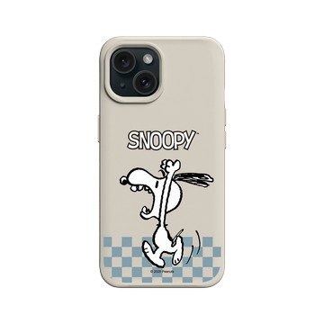iPhone 15 SolidX 貝殼灰 - 史努比 Snoopy - 吶喊