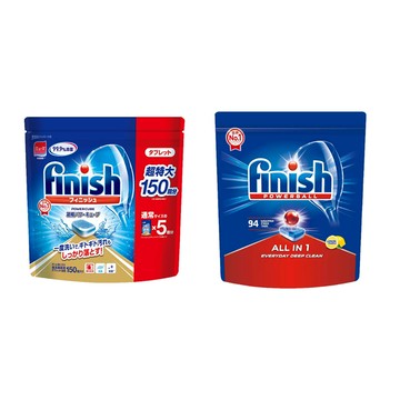 【蝦皮直營】finish 亮碟 日本MUSE 洗碗機專用洗碗錠 酵素除菌150錠(特大容量)