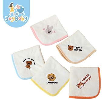 JOYBABY 素色吸水方巾 可掛式學校抹布 口水巾 擦手巾 小毛巾