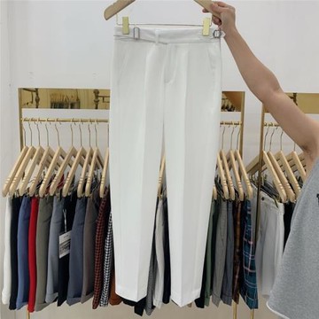 新品韓版東大門意式巴黎扣休閑褲