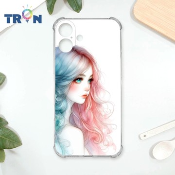 TRON IPhone 16 PLUS 不愛笑的女孩 四角防摔 軟殼 手機殼