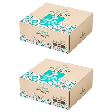 VITAHALO 柔軟壓紋化妝棉  300片 2盒