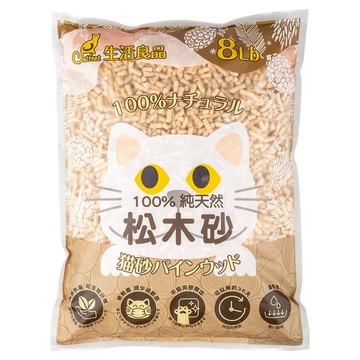 Catfeet 崩解型天然松木貓砂 100%天然 無化學成份 低過敏無塵 吸水力佳  原味  8lb  1包