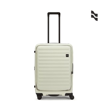 LOJEL CUBO 升級版 26吋前開擴充防盜防爆拉鍊箱 亞麻白