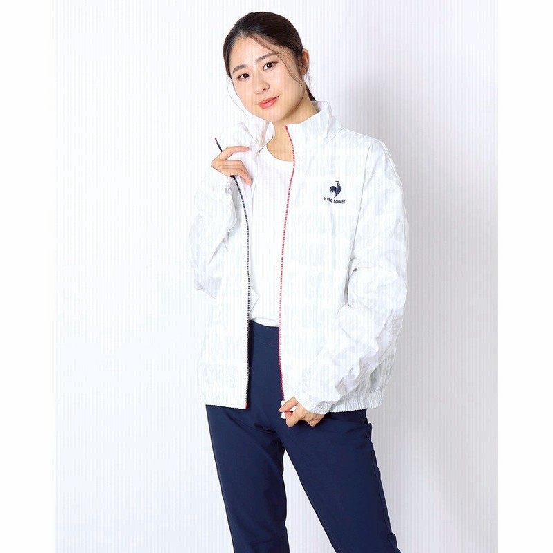 ルコックスポルティフ Le Coq Sportif レディース ウインドジャケット ストレッチウォームクロスジャケット Qmwsjf22 ホワイト 通販 Lineポイント最大1 0 Get Lineショッピング