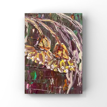 尤加利藝術 尤加利原創油畫 尤加利花藝術品