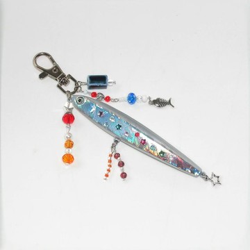 【台灣出貨】 Fish Keychain 魚鉤鑰匙扣背包挂件創意diy2025新款簡約時尚配飾