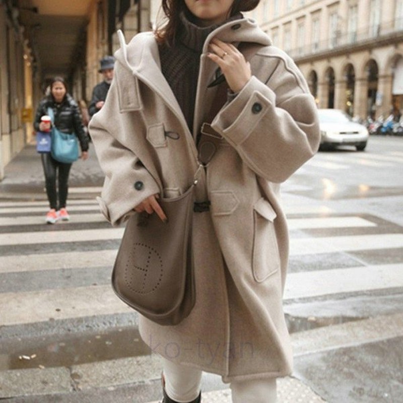 ダッフルコート レディース アウター ダッフル コート 通勤 通学 秋冬 厚手 ダッフルコート 学生 カジュアル フード付き 通販 Lineポイント最大0 5 Get Lineショッピング