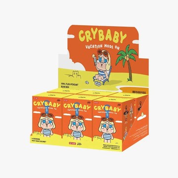 S.G POP MART 泡泡瑪特 CRYBABY Vacation Mode On系列 度假 哭娃 掛件吊飾 毛絨搪膠