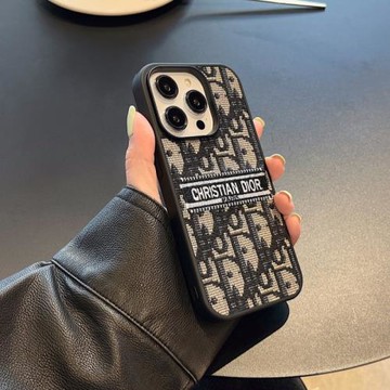 歐美高端布藝D家字母潮牌老花奢侈品適用iPhone16ProMax手機殼新款蘋果14全包15plus防摔13情侶17女款高級感