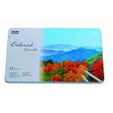 蒙娜 油性12色鐵盒色鉛筆 80507-12【APP滿額下單10%點數(單一帳號最高5000點)】1/31止