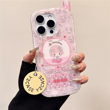 卡通滿屏piano小羊小靈通按鍵手機IMD手機殼適用iPhone · 單殼 iPhone 16 Pro