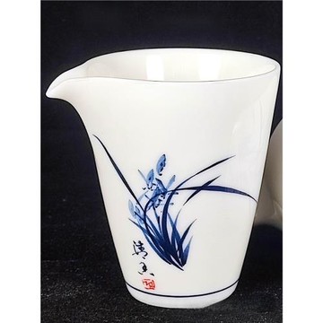 手繪釉下彩茶海公道杯茶杯