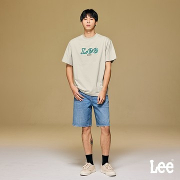 Lee 903 涼感 彈性牛仔短褲 男 中藍洗水 LB422009345