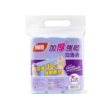 楓康加厚強韌垃圾袋(大)/63X70cm/3支入/共54張