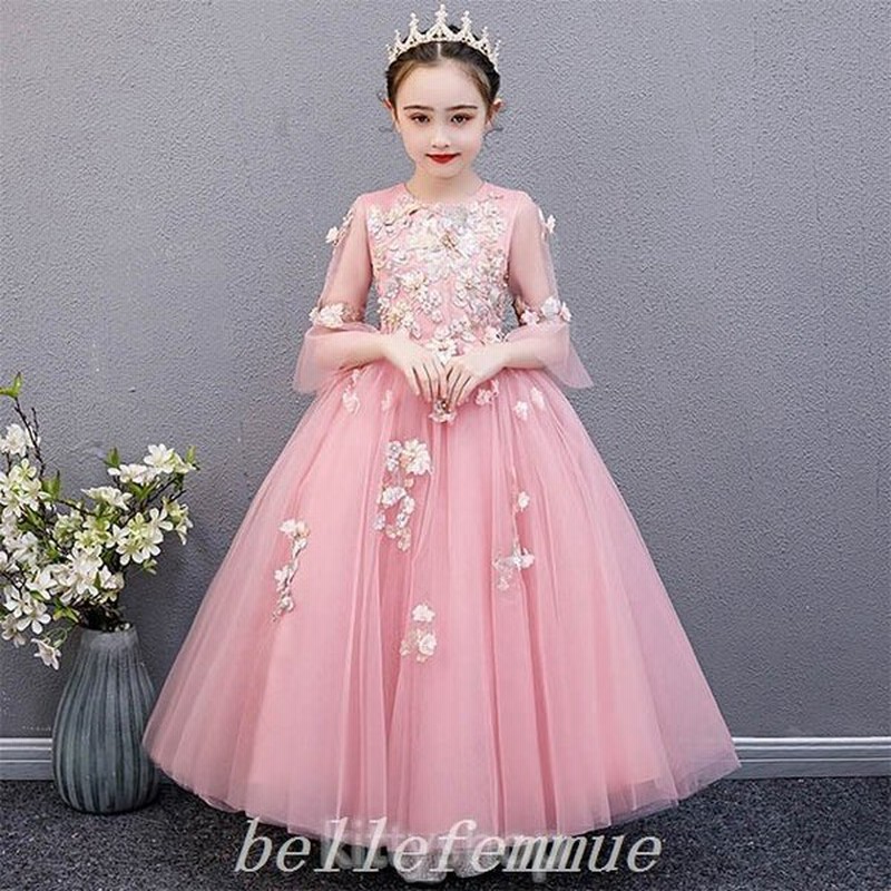子供ロングドレス演奏会ピンク可愛いドレス子供ピアノ用女児ドレス発表会ドレスロング丈刺繍キッズドレスキレイめ 通販 Lineポイント最大0 5 Get Lineショッピング