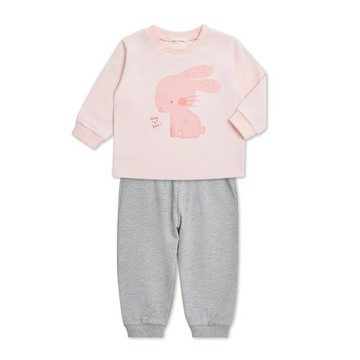 動物家族長袖圓領套裝