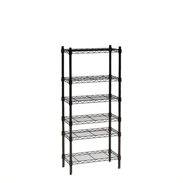 【客尊屋】小資型《粗管徑》 30X60X135Hcm 黑武士六層架