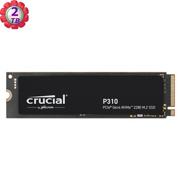Crucial P310 2TB (2280) PCIe Gen4 NVMe M.2 SSD CT2000P310SSD8 -公司貨｜滿額領券最高現折$220