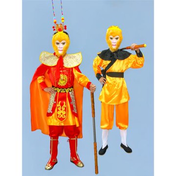 萬圣節cosplay服飾男女童角色扮演出齊天大圣猴王 孫悟空兒童服裝