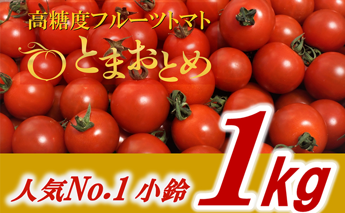 栃木県 鹿沼産 高糖度フルーツトマト  ”とまおとめ”  人気No.1品種   1kg野菜 トマト お届け：2023年12月下旬～2024年6月上旬