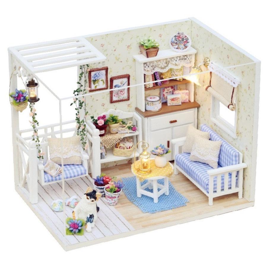 Flever Dollhouse Miniature DIY House Kit Creative Room With