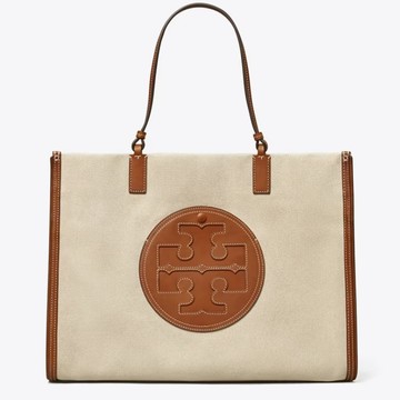 TORY BURCH手提包 ELLA CANVAS TOTE BAG｜冬季限時活動★美國精品保健