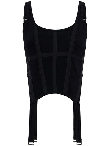 Dion Lee - combat corset tank - women - Organic Cotton/Elastane - L - Black