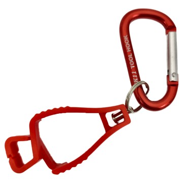 SK11 手套掛勾 手套夾 登山扣款  紅  1個  35 x 150 x 20mm