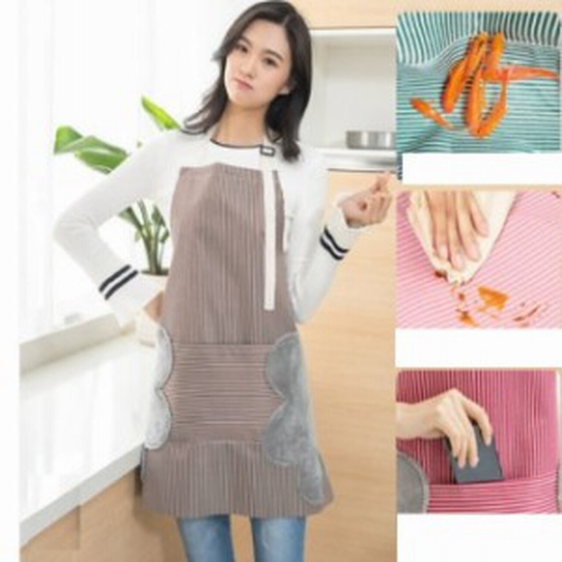 手が拭ける エプロン かわいい 防水 耐油性 首紐調節可 ポケット ハウス キーピング お掃除 キッチンウエア 前掛け エプロン 男女兼用 通販 Lineポイント最大1 0 Get Lineショッピング