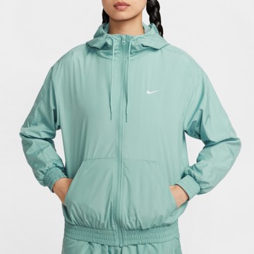 NIKE AS W NSW ESSNTL UV WVN JKT HD 風衣外套 連帽拉鍊 長袖 女款 淡綠 FV6299-017