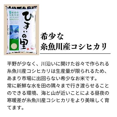 ふるさと納税 糸魚川市 新潟県糸魚川産コシヒカリ 5kg 農家自慢の特選米『ひすいの里』全3回