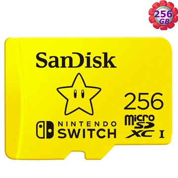 SanDisk 256GB 256G microSDXC【Nintendo SWITCH】microSD SD SDXC 100MB/s U3 SDSQXAO-256G 任天堂記憶卡｜滿額領券最高現折$220