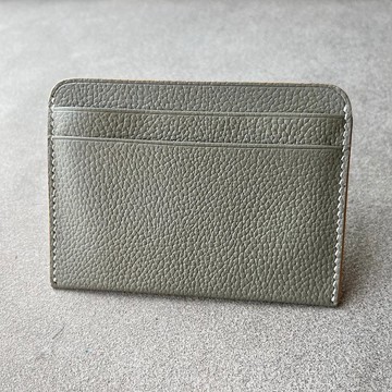 【日本手工製作】真皮名片夾（灰）通行證卡夾