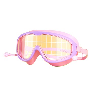 葉子小舖 泳鏡 自帶耳塞 紫粉色  1個  兒童