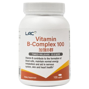 LAC 利維喜 高單位B群100食品錠  1個  100顆