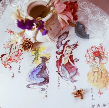 美人集 東方古韻 PET 紙膠帶