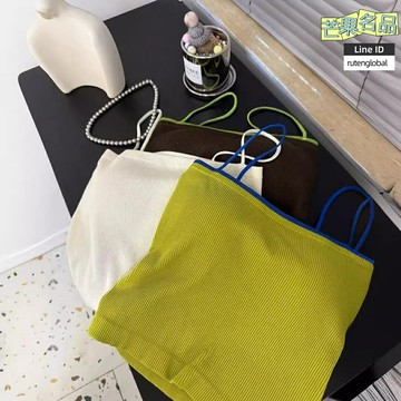 【美背無痕】裹胸內衣 吊帶背心 抹胸 打底衫 內搭 帶胸墊 撞色設計 無鋼圈舒適 夏季薄款 女士百搭