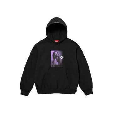 Supreme KATE MOSS HOODED SWEATSHIRT 帽踢 黑色 SUP-497 [台灣現貨]