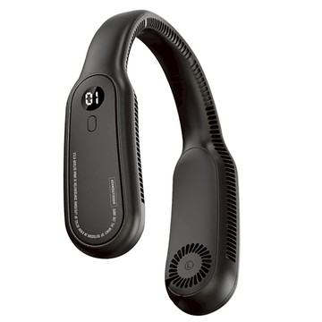 ADAMOUTDOOR 掛脖風扇 360°強力送風 雙驅大風口 無葉設計  ADFN-NF300  黑色