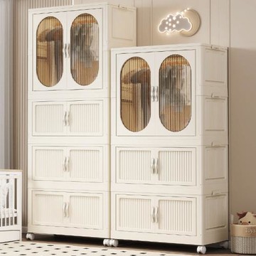 折疊收納柜兒童衣柜寶寶簡易小衣櫥置物柜家用臥室衣服整理儲物柜