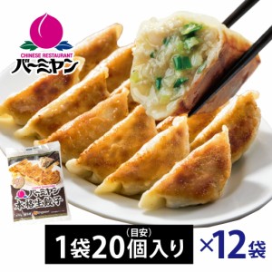  すかいらーく 通販 バーミヤン 餃子  冷凍 1袋 20個 目安20個入り×12袋 240個（タレなし） 1個約23g 満足サイ