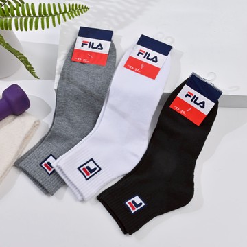 FILA 1/2襪-2630-173-多色任選