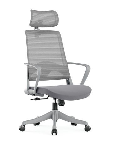 【尚品傢俱】※自運價※ Q-CM-1672-1 德魯網椅(高背)(灰色)(布)