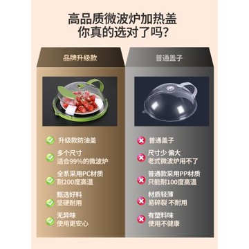 微波爐耐高溫加熱專用蓋罩