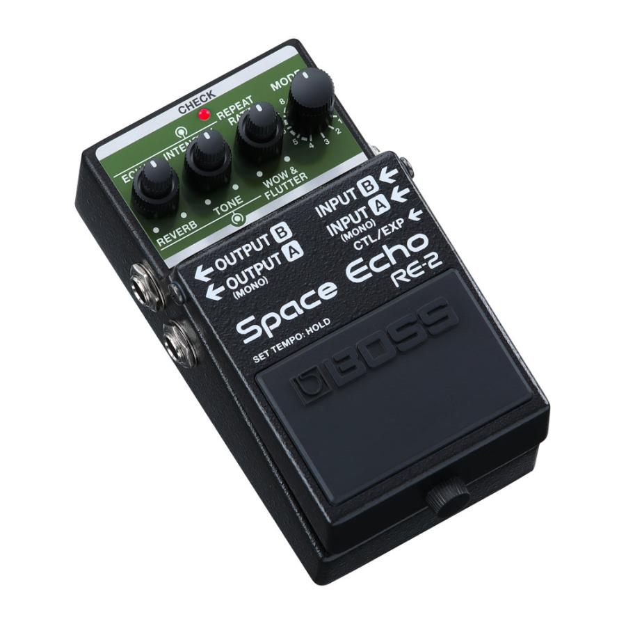 エコー エフェクター ボス BOSS RE-2 Space Echo スペースエコー ディレイ リバーブ ギターエフェクター テープエコー